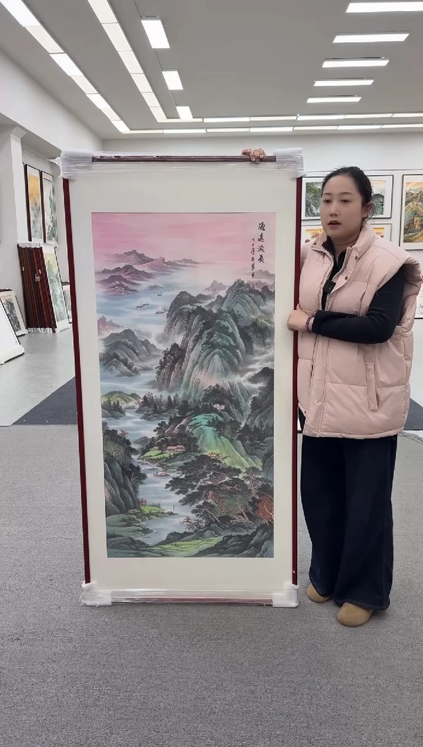 国画中**帅手绘 源远流长 172*85