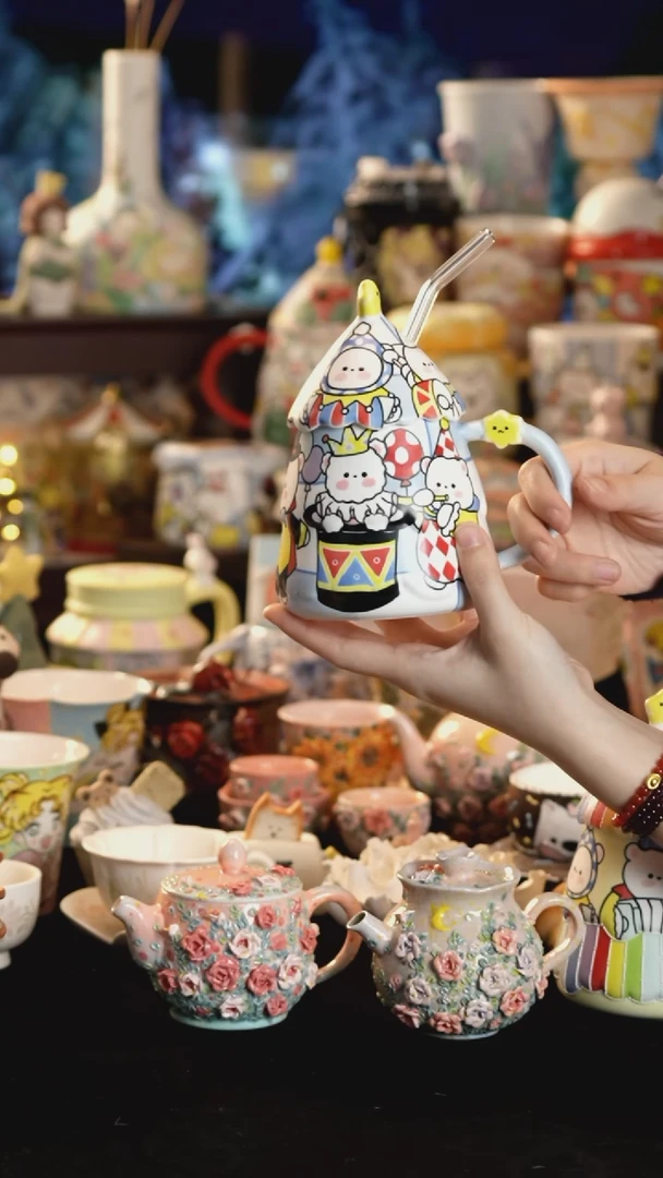 其他陶景德镇釉下彩手绘设计师款陶瓷