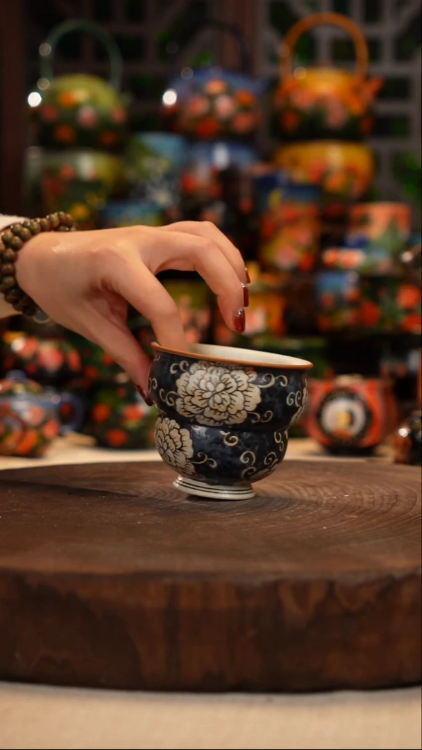 陶瓷油画釉下彩手绘