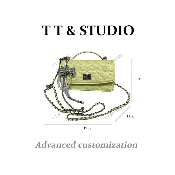 【TT Studio】ZT-D7201-桨黄色 RAIN.CUN简约腋下斜跨轻奢女包