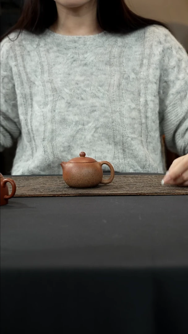 【闪购商品】紫砂茶壶柴烧西施壶本绿150cc