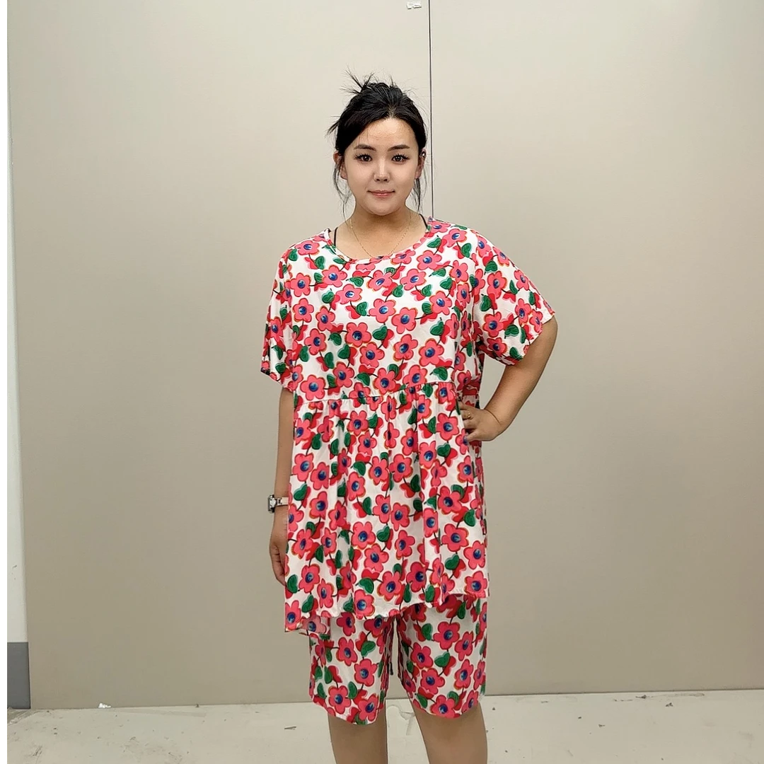 大码黑白拼连衣裙（直播专用）