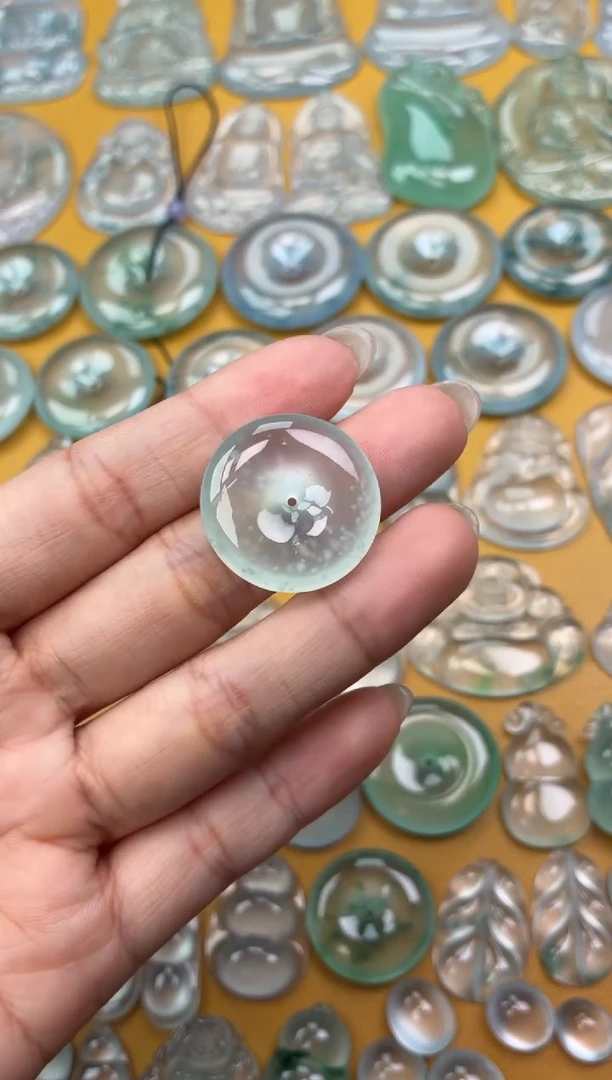 吊坠(不含链)未镶嵌翡翠64 平安扣 24.2 5.8