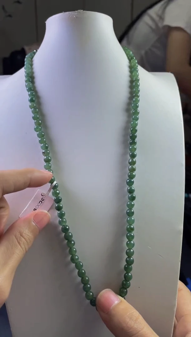 未镶嵌定制翡翠珠串 拍一发一