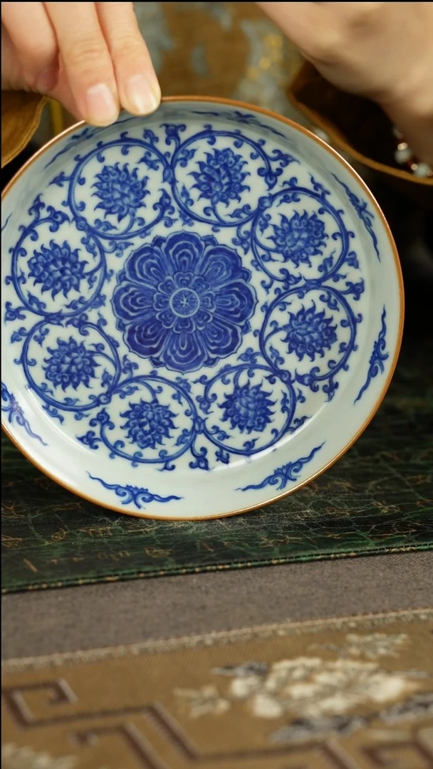 善窑厂汝窑全青花壶承