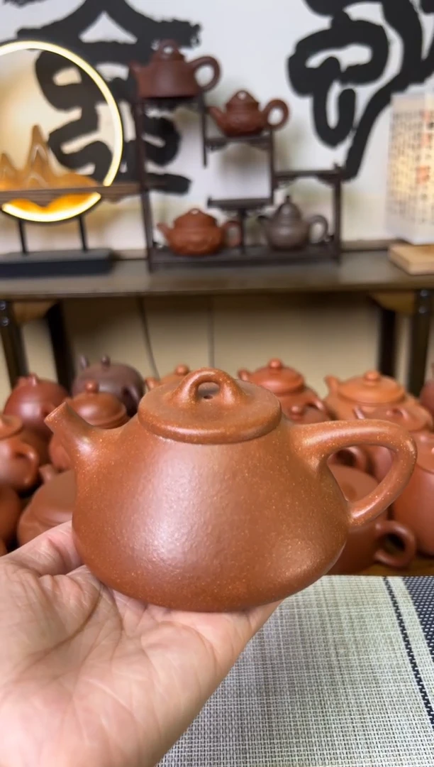 茶壶紫泥原矿子冶石瓢黄降坡220cc
