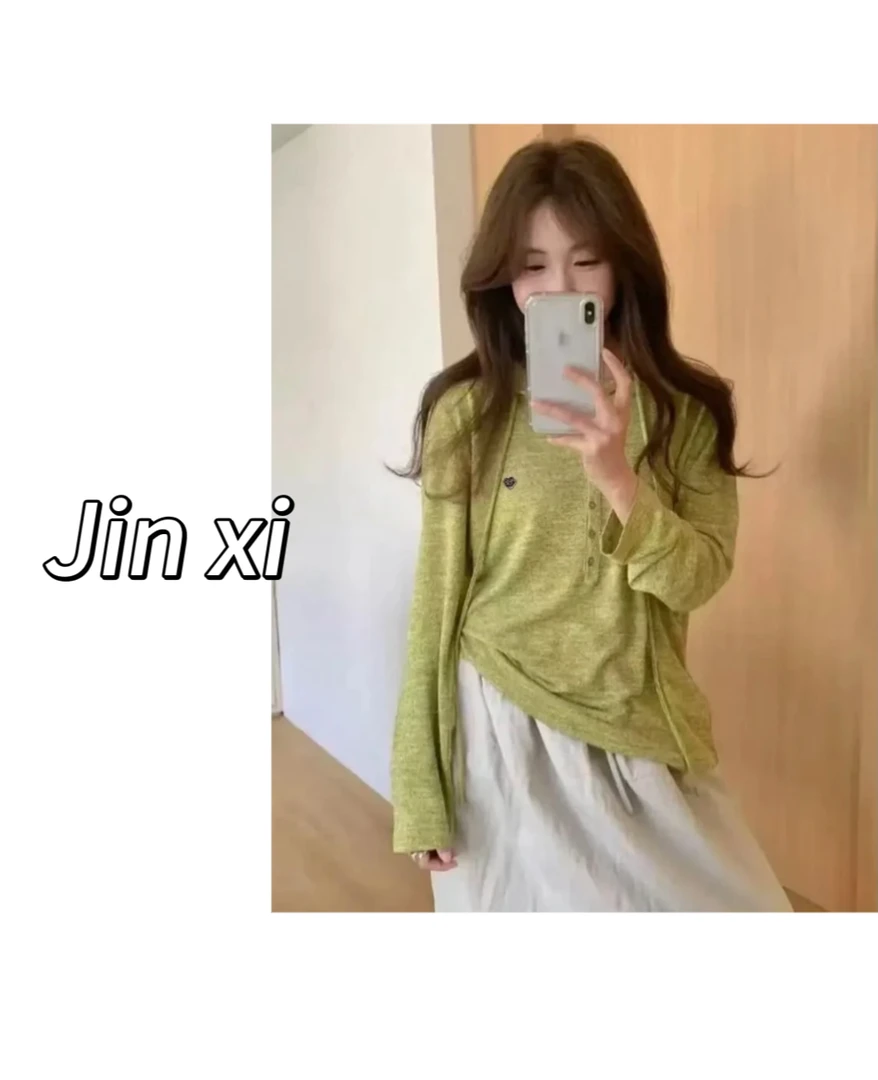 金喜家--【色织双纱连帽打底衫】百搭显瘦连帽打底衫