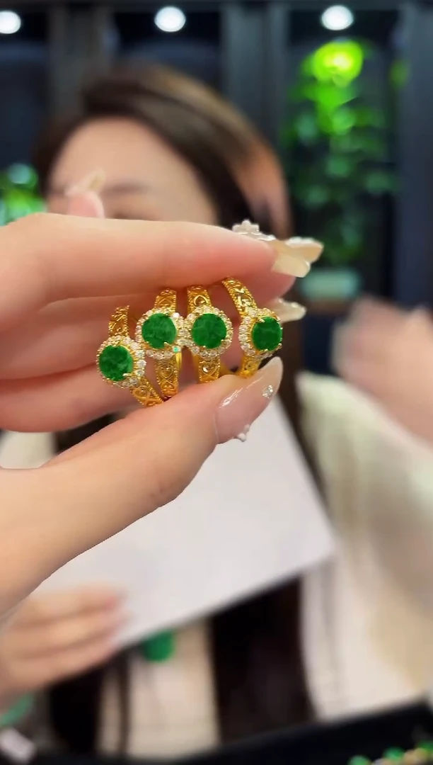 翡翠戒指未镶嵌35缅料A货/多样性发货/一件