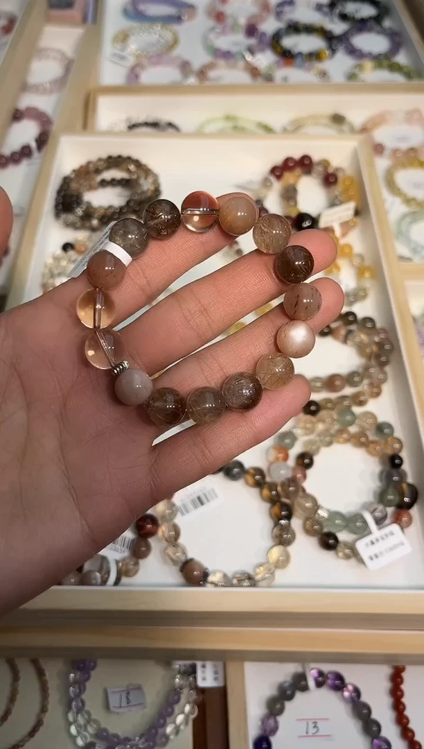 【闪购商品】水晶手链未镶嵌发晶多宝
