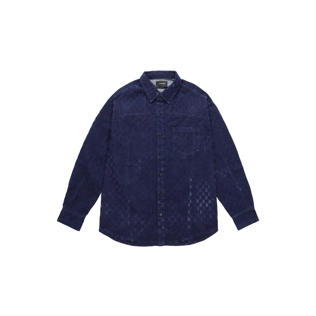 D.Desirable 软绵绵植绒满D长袖衬衫