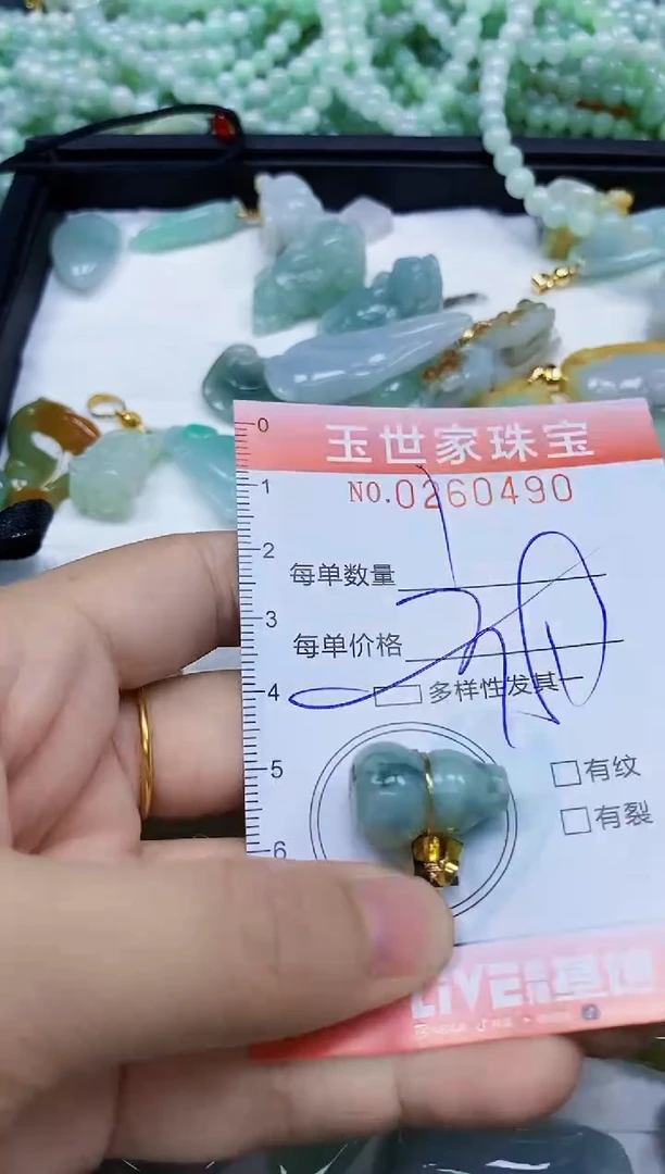 翡翠未镶嵌颈饰闪购0260490多样性发其一