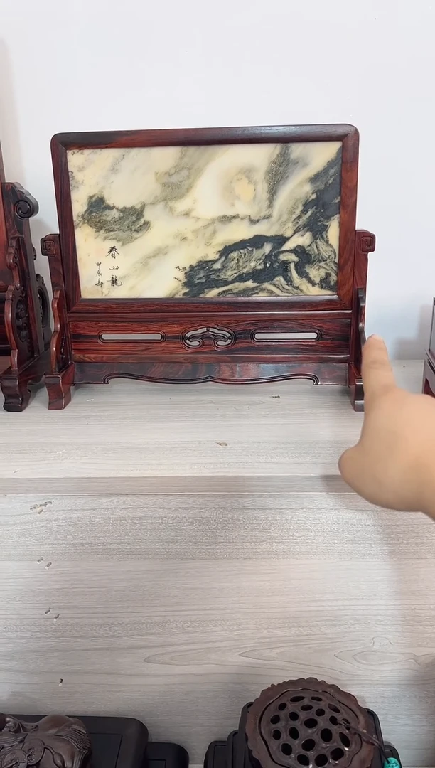 微凹黄檀（南美大红酸枝）火****道屏风