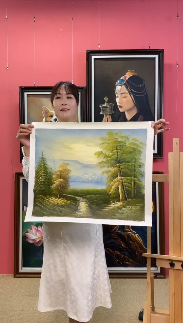 油画踏*尺寸40*50画芯（不含框）