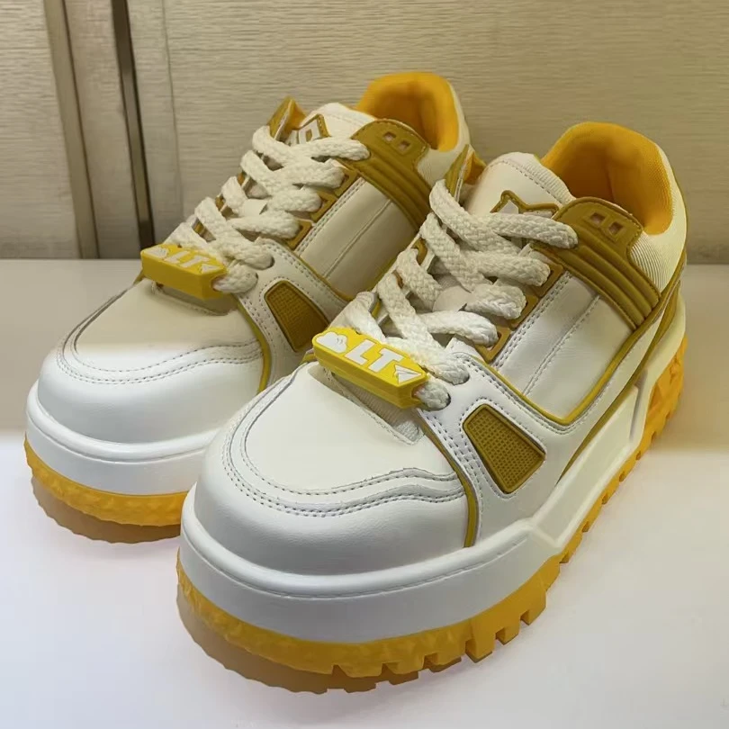 玛莎玛索高帮鞋厚底潮流系带松糕鞋百搭女款22-715