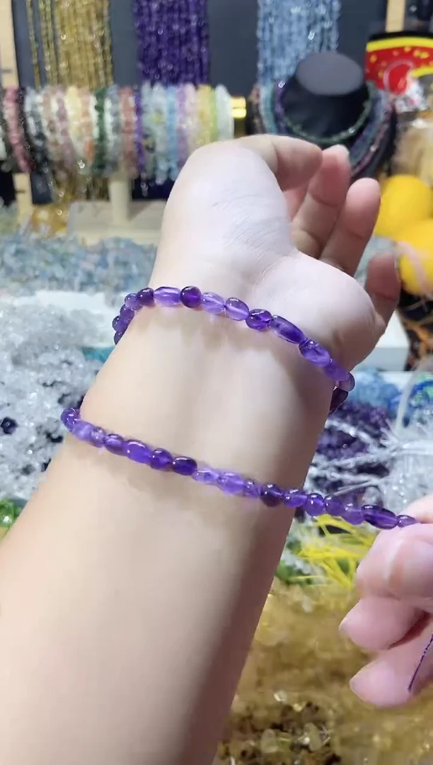 未镶嵌珠宝半成品水晶随行小紫水晶