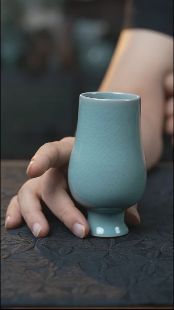 汝瓷 （拾汝）（天青）凯恩杯