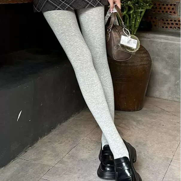 压力连裤袜女外穿秋冬季加绒高腰收腹保暖连袜300g