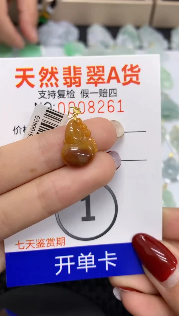 【闪购商品】翡翠颈饰18K金镶嵌1111111111