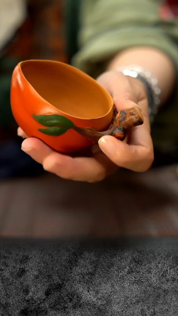 【闪购商品】紫砂茶盘紫砂寿桃杯