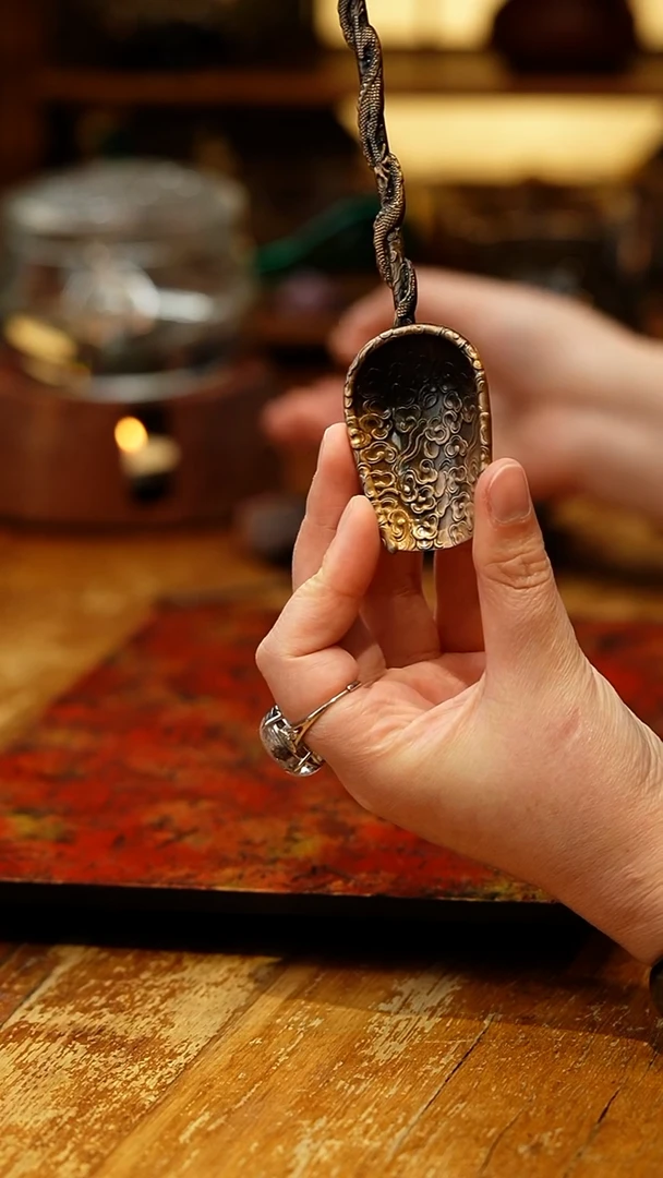 【闪购商品】云龙茶勺/茶匙/古铜