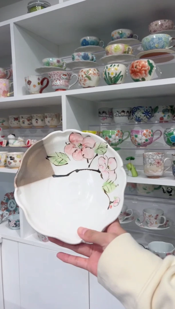 【闪购商品】瓷片福利D志野椿花钵