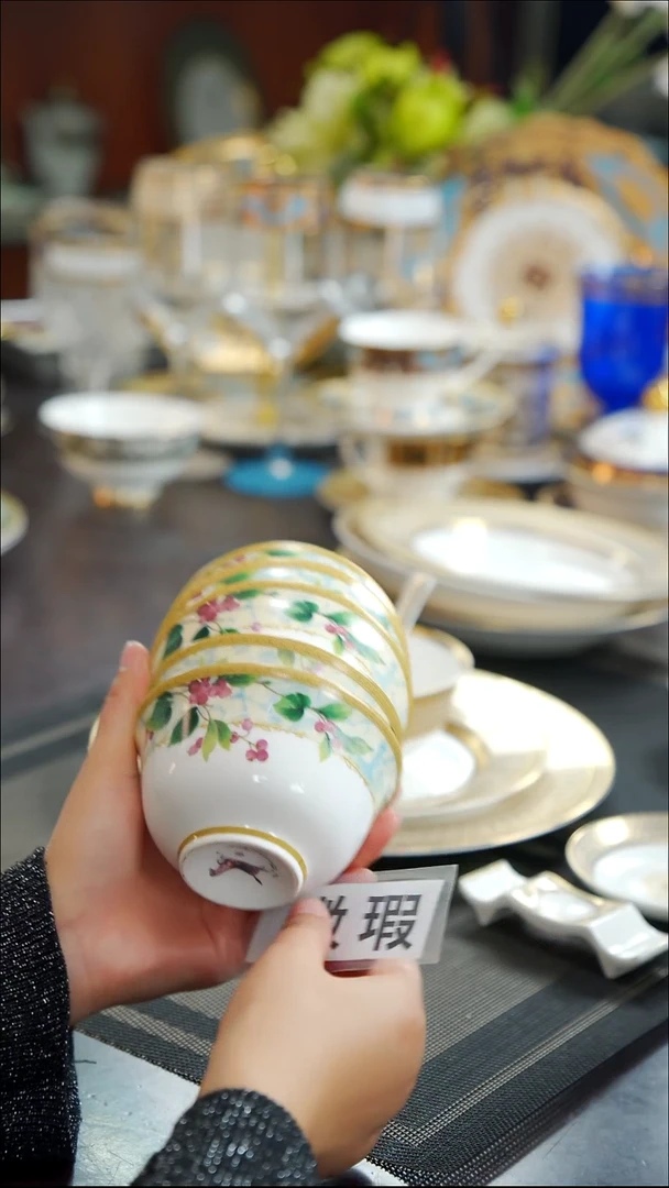 瓷片4英寸奶茶碗    6个 福利款