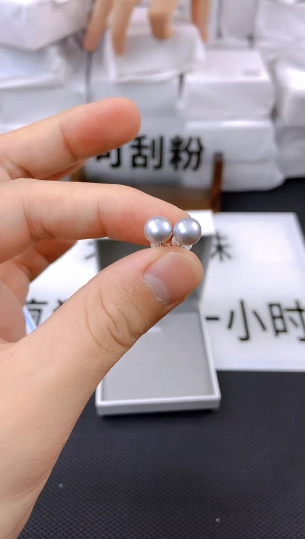 未镶嵌耳饰淡水珍珠ed1001