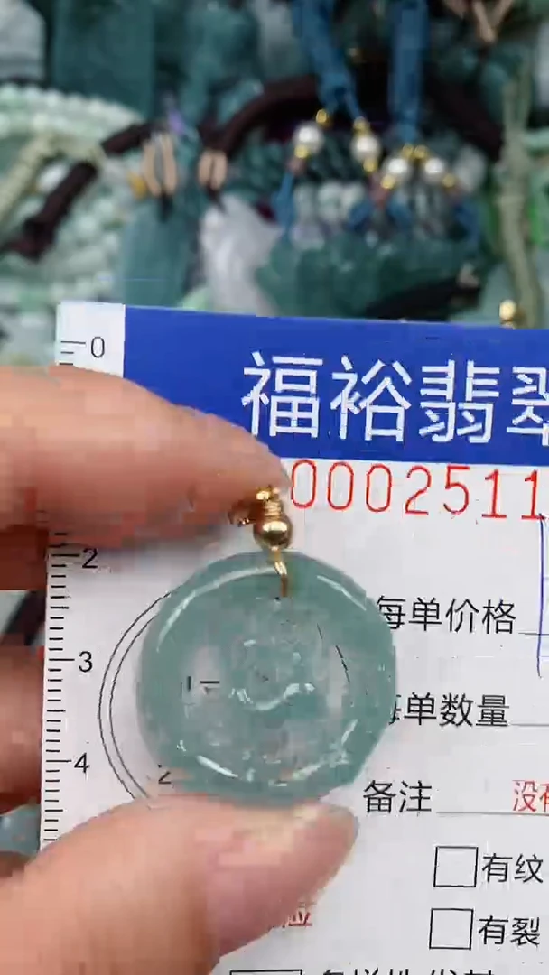 翡翠未镶嵌颈饰...0002511