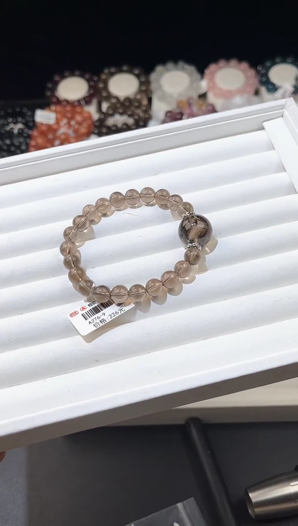 【闪购商品】水晶手链合金多样性发一DIY茶晶