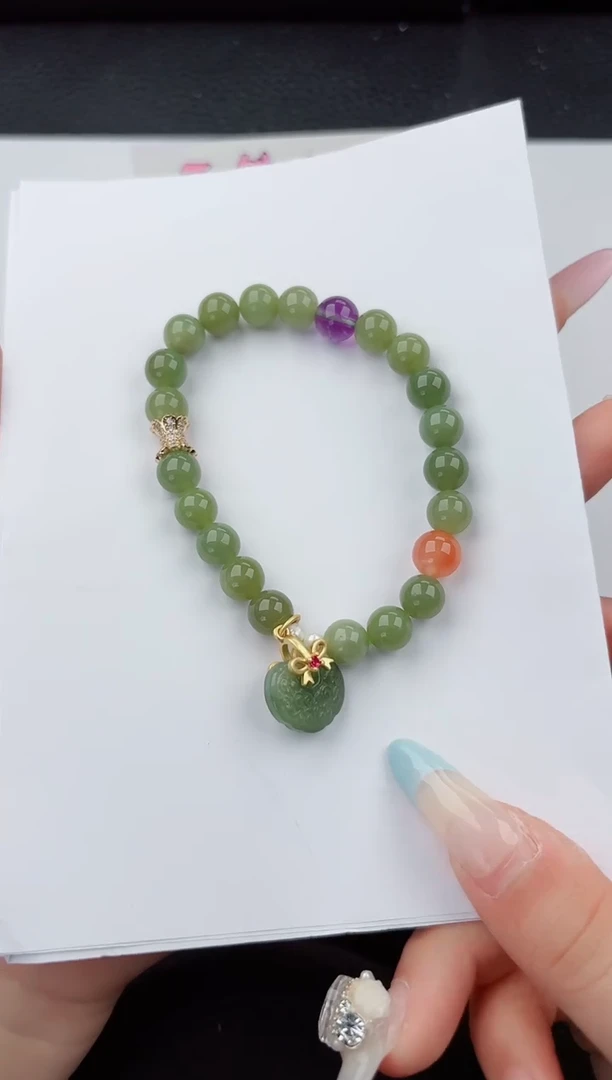 手串未镶嵌和田玉222嗨购微色差T1