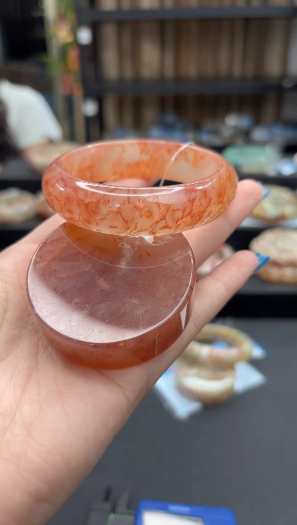 未镶嵌手镯石英质玉664(57圈赠送镯心)