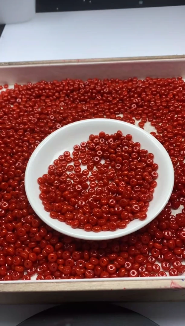 【闪购商品】玛瑙/玉髓颈饰未镶嵌w2256锦红南红隔片6*3mm*60颗