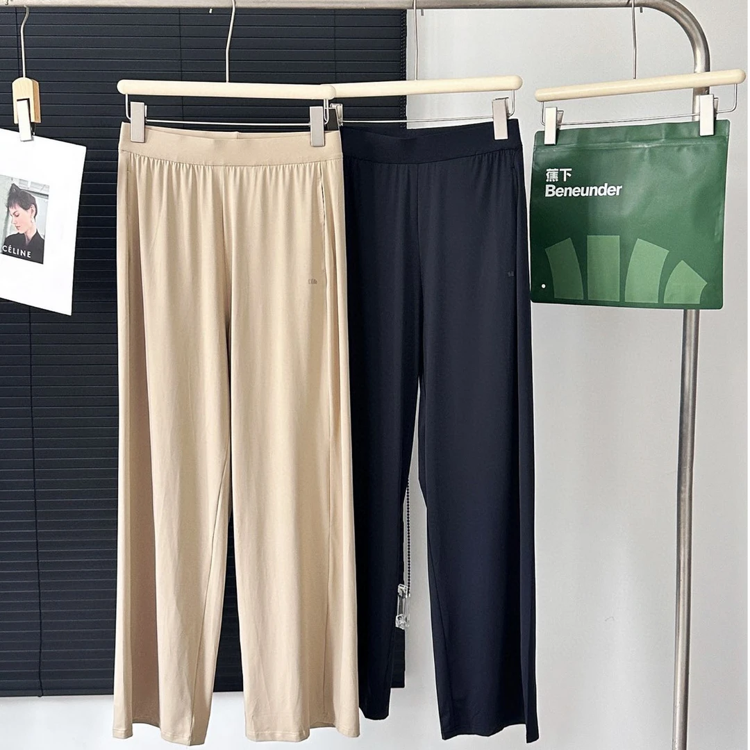 夏季新款休闲垂感时尚百搭防晒直筒裤H0031