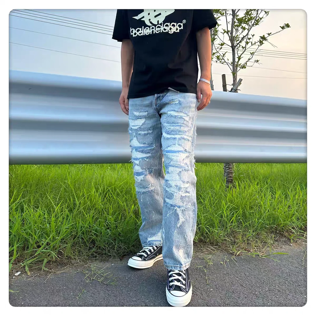 救赎牛王强势归来 FDMTD高水准冈山赤耳重磅宽松直筒fdmtl牛仔裤