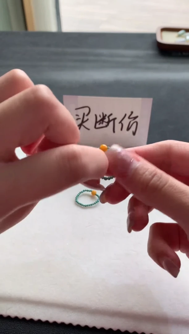 【闪购商品】蜜蜡戒指未镶嵌绿松蜜蜡F822多样性发一