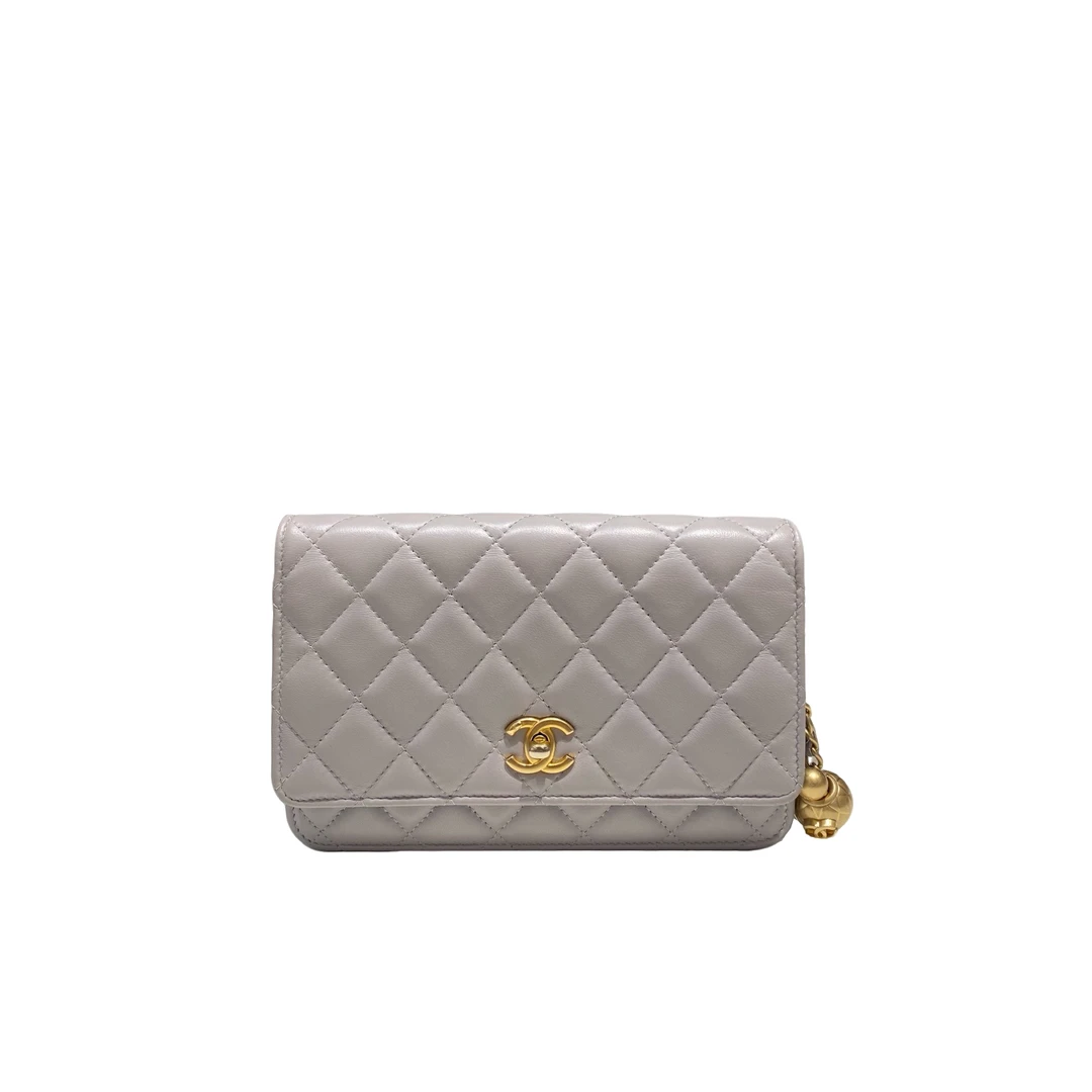 99新 Chanel/香奈儿 99新金球woc（10071）