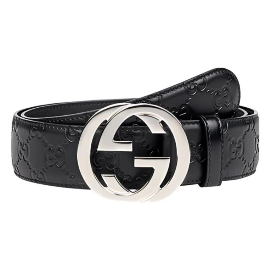 未使用 GUCCI/古驰 双G Signature牛皮皮带 411924-CWC1N-1000