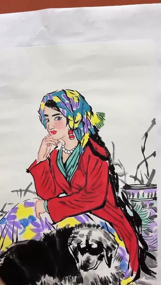 【闪购商品】国画郑乐华绘画手绘作品13-69