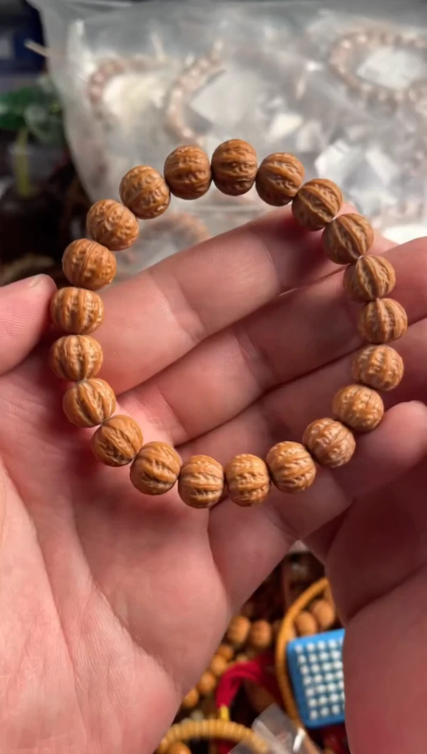 【闪购商品】猴头核桃吊坠王胖子文玩工作室京八棱12+