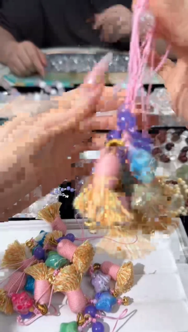 水晶手链未镶嵌C003大漆星星挂件 颜色多样性