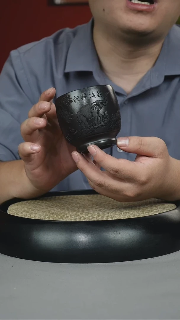 茶壶紫砂石黄 高脚杯