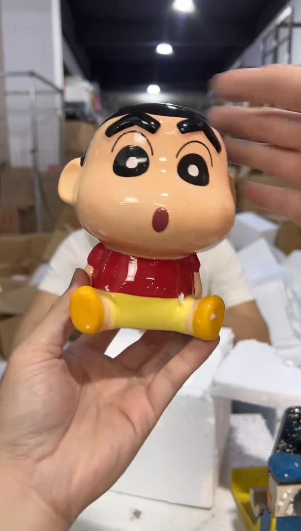瓷片蜡笔小新存钱罐