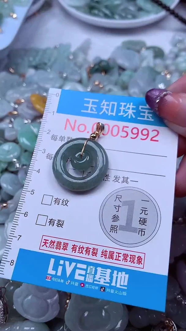 翡翠未镶嵌吊坠(不含链)5992