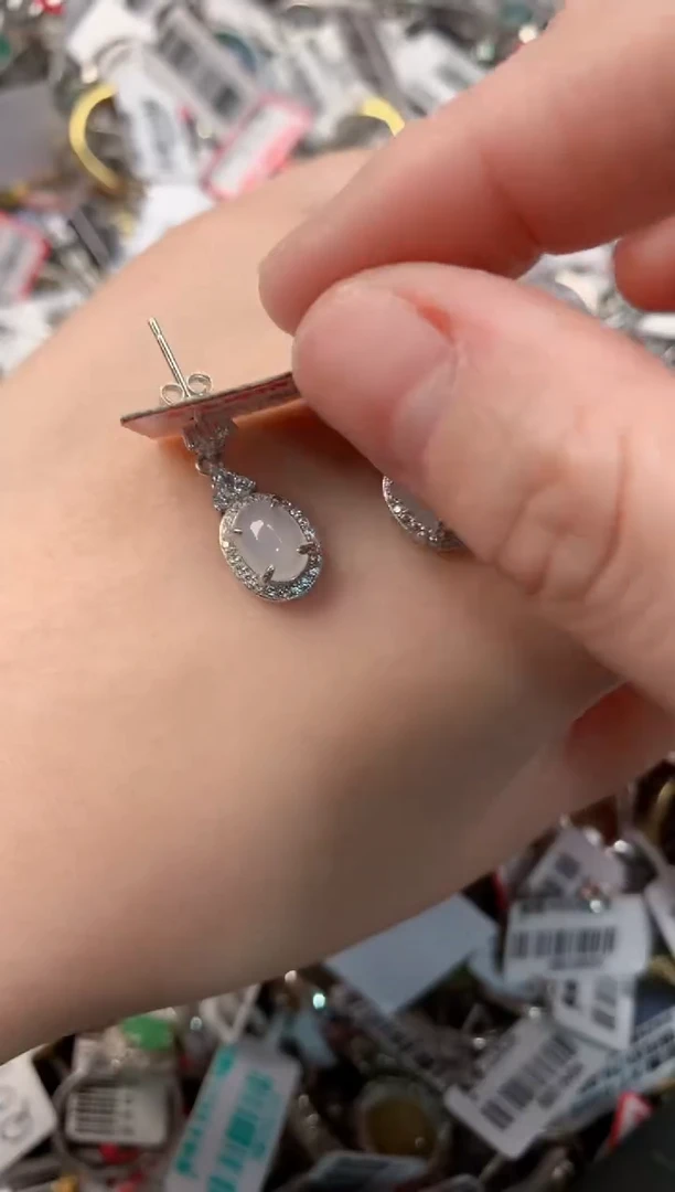 银S925镶嵌戒指翡翠3333----8