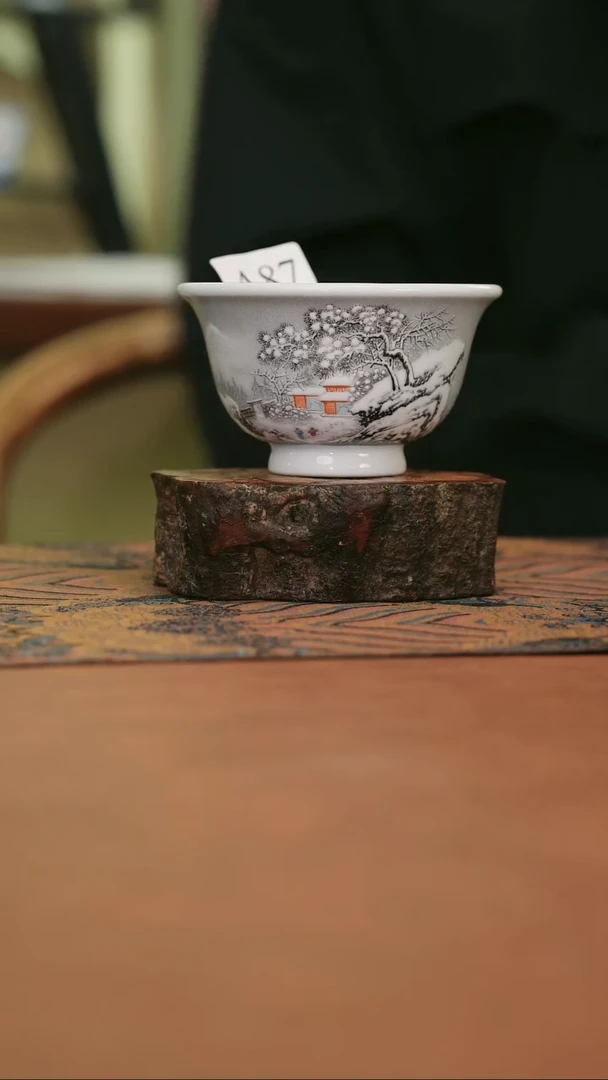 摆件陶雪景压手87