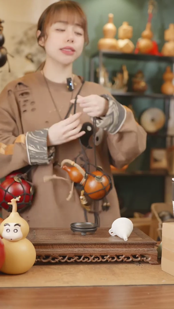 【闪购商品】107号精品天然大漆工艺防渗内胆酒葫芦~