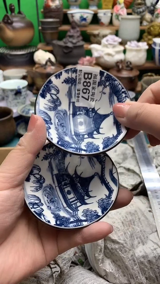 【闪购商品】盖碗海外回流瓷器