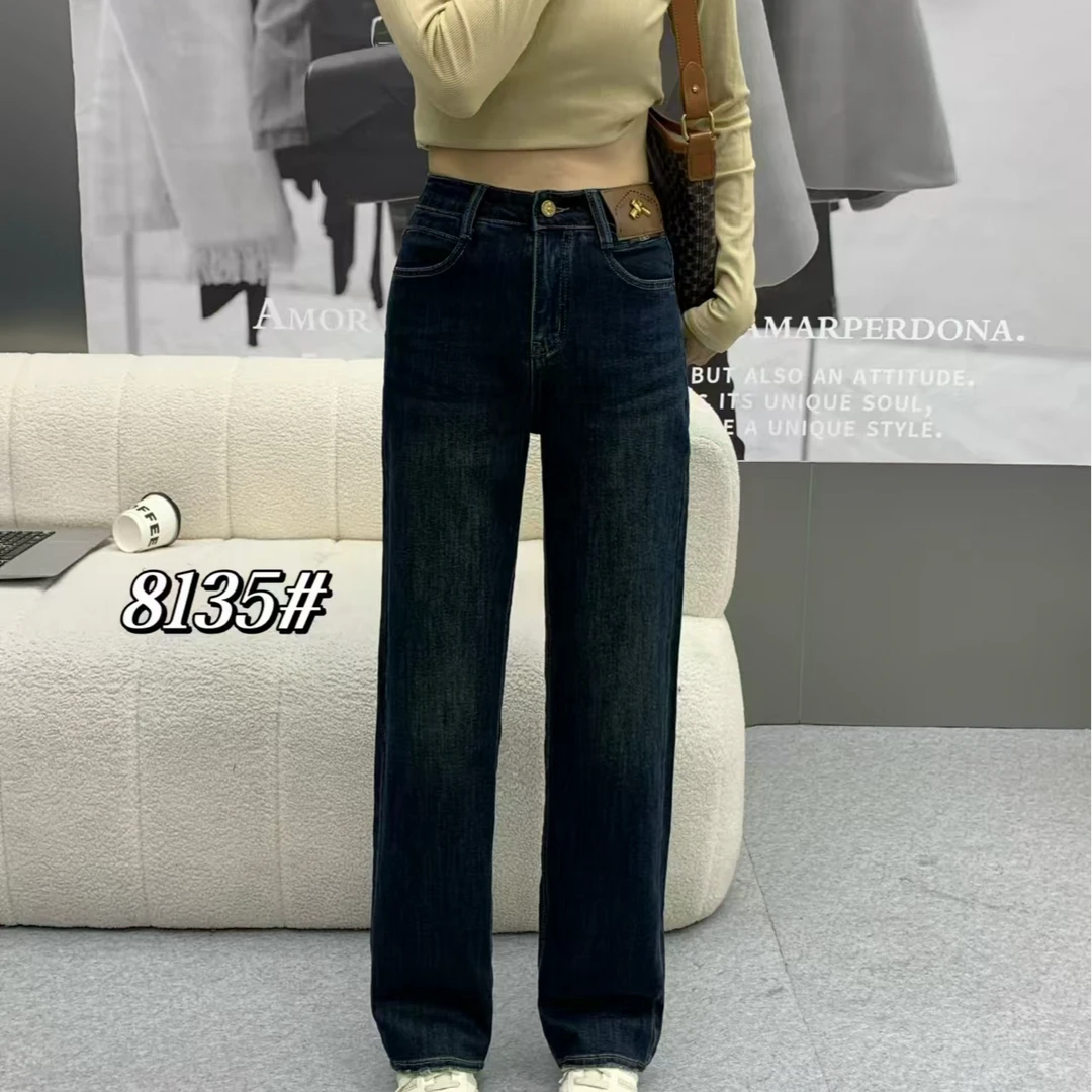 2025最新女款牛仔裤休闲时尚直筒