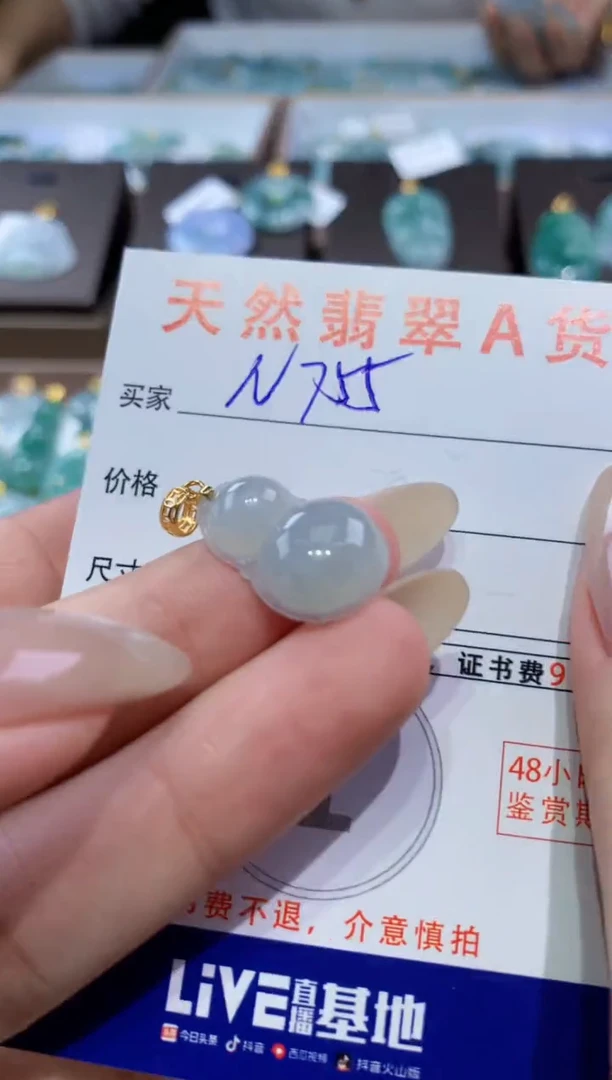 颈饰未镶嵌翡翠天然缅甸翡翠A货挂件