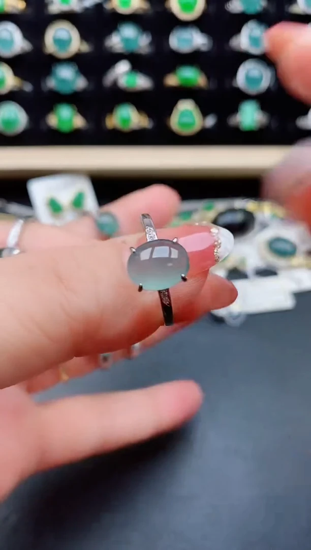 【闪购商品】翡翠戒指银S925镶嵌1212